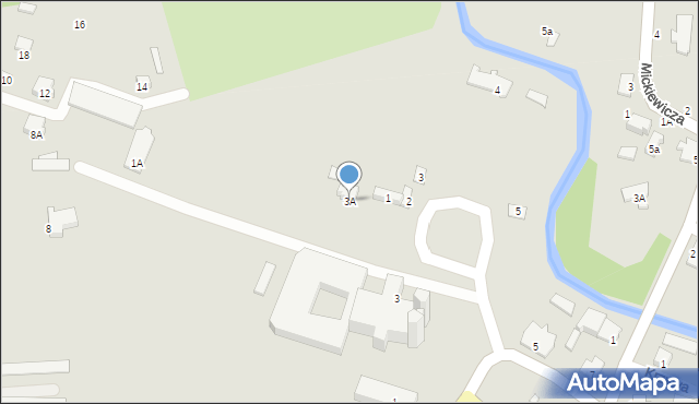 Sejny, Plac św. Agaty, 3A, mapa Sejny