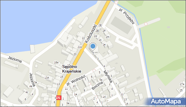 Sępólno Krajeńskie, Plac Wolności, 2, mapa Sępólno Krajeńskie