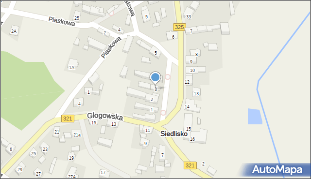 Siedlisko, Plac św. Floriana, 3, mapa Siedlisko