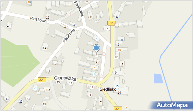 Siedlisko, Plac św. Floriana, 4, mapa Siedlisko
