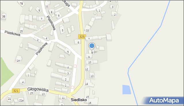 Siedlisko, Plac św. Floriana, 8, mapa Siedlisko