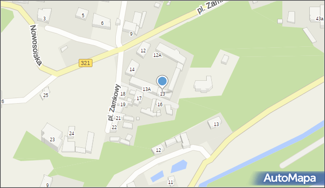 Siedlisko, Plac Zamkowy, 13, mapa Siedlisko