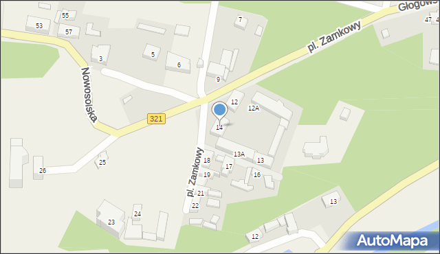 Siedlisko, Plac Zamkowy, 14, mapa Siedlisko