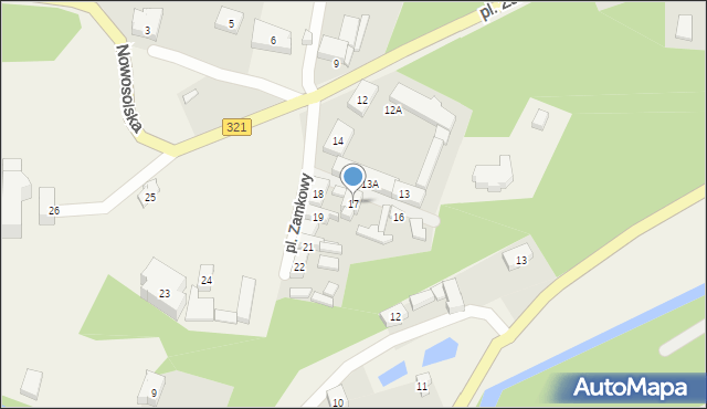 Siedlisko, Plac Zamkowy, 17, mapa Siedlisko