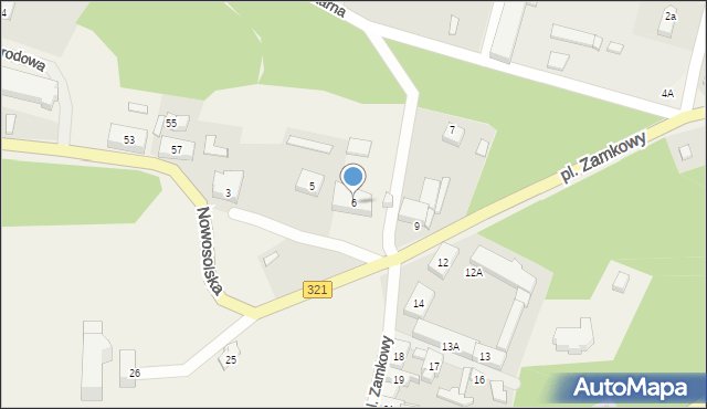 Siedlisko, Plac Zamkowy, 6, mapa Siedlisko