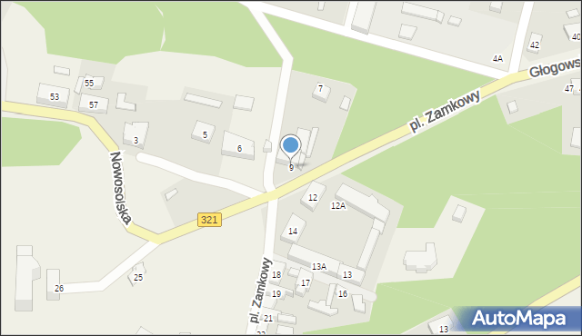 Siedlisko, Plac Zamkowy, 9, mapa Siedlisko