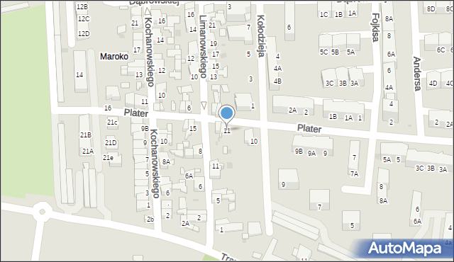 Siemianowice Śląskie, Plater Emilii, 11, mapa Siemianowice Śląskie