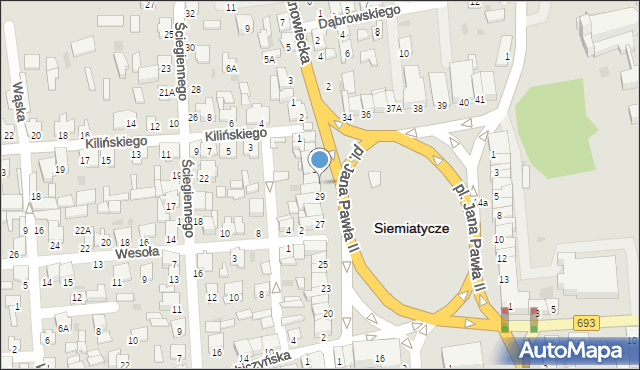 Siemiatycze, Plac Jana Pawła II, 30, mapa Siemiatycze