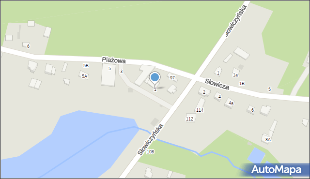 Siemiatycze, Plażowa, 1, mapa Siemiatycze