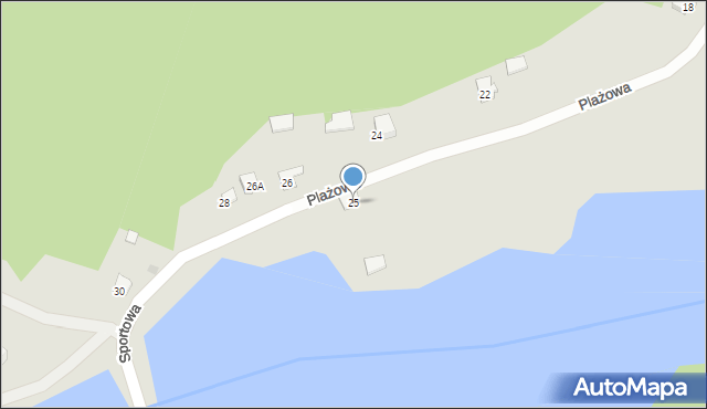 Siemiatycze, Plażowa, 25, mapa Siemiatycze