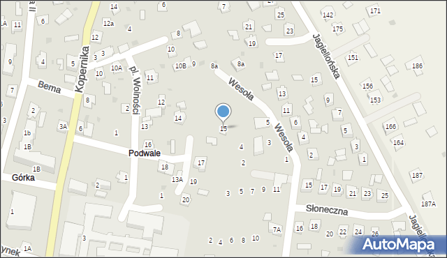 Sieniawa, Plac Wolności, 15, mapa Sieniawa