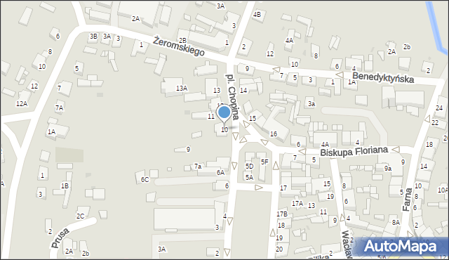 Sierpc, Plac Chopina Fryderyka, 10, mapa Sierpc