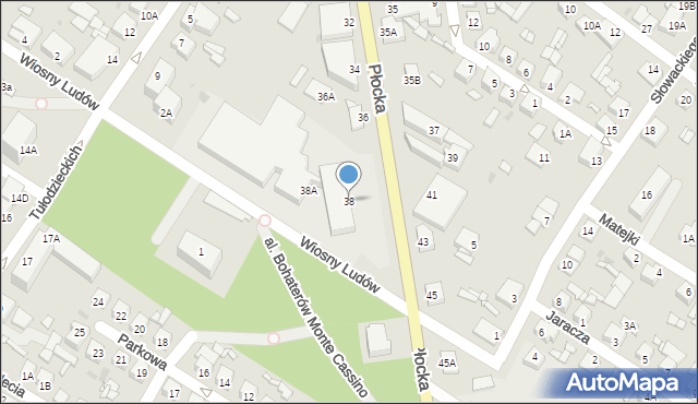 Sierpc, Płocka, 38, mapa Sierpc