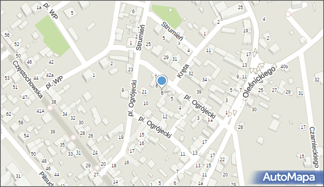 Siewierz, Plac Ogrójecki, 6, mapa Siewierz