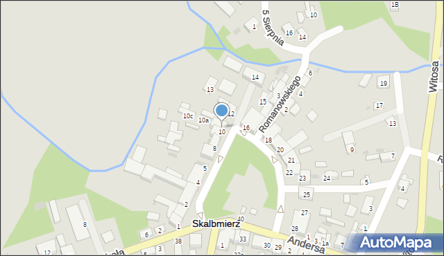 Skalbmierz, Plac Skłodowskiej-Curie Marii, 10E, mapa Skalbmierz