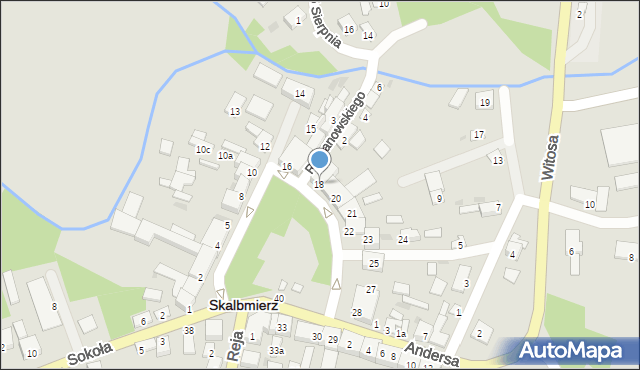 Skalbmierz, Plac Skłodowskiej-Curie Marii, 18, mapa Skalbmierz