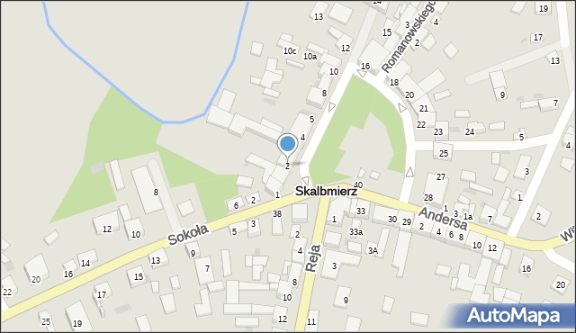 Skalbmierz, Plac Skłodowskiej-Curie Marii, 2, mapa Skalbmierz