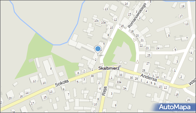 Skalbmierz, Plac Skłodowskiej-Curie Marii, 3, mapa Skalbmierz