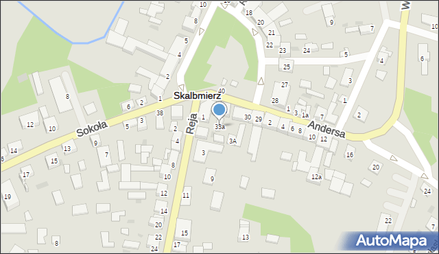 Skalbmierz, Plac Skłodowskiej-Curie Marii, 33a, mapa Skalbmierz