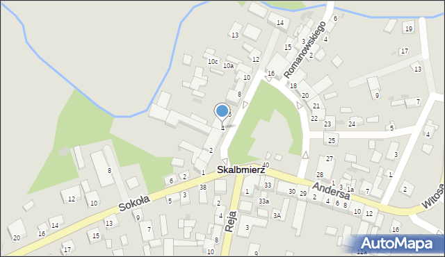 Skalbmierz, Plac Skłodowskiej-Curie Marii, 4, mapa Skalbmierz