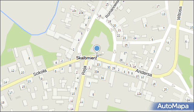Skalbmierz, Plac Skłodowskiej-Curie Marii, 40, mapa Skalbmierz