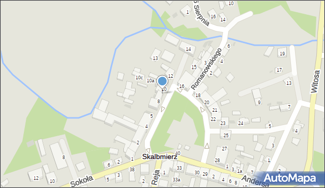 Skalbmierz, Plac Skłodowskiej-Curie Marii, 9, mapa Skalbmierz