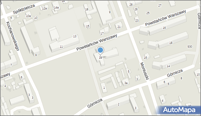 Skarżysko-Kamienna, Plac Floriański, 14, mapa Skarżysko-Kamienna