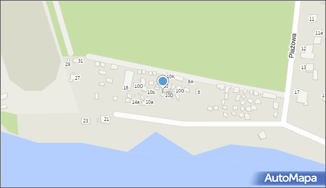 Skępe, Plażowa, 10c, mapa Skępe