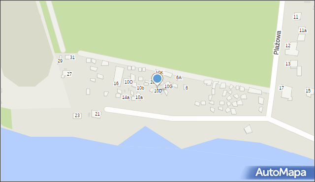 Skępe, Plażowa, 10D, mapa Skępe