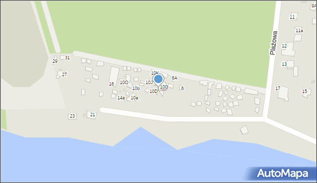 Skępe, Plażowa, 10E, mapa Skępe