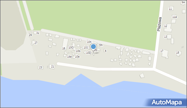 Skępe, Plażowa, 10f, mapa Skępe