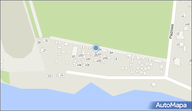 Skępe, Plażowa, 10J, mapa Skępe