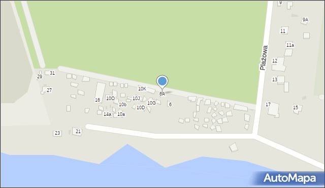 Skępe, Plażowa, 6A, mapa Skępe