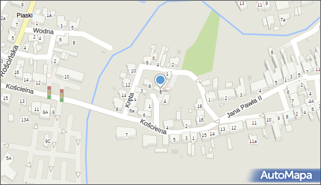 Skoki, Plac Kościelny, 6, mapa Skoki