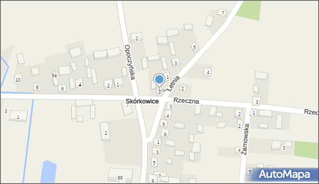 Skórkowice, Plac 700-lecia, 2, mapa Skórkowice