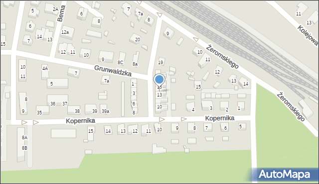 Skwierzyna, Plac Kościuszki Tadeusza, gen., 14, mapa Skwierzyna