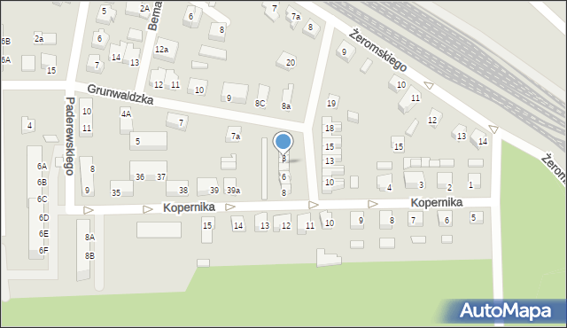 Skwierzyna, Plac Kościuszki Tadeusza, gen., 4, mapa Skwierzyna