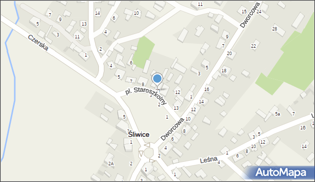 Śliwice, Plac Staroszkolny, 10, mapa Śliwice