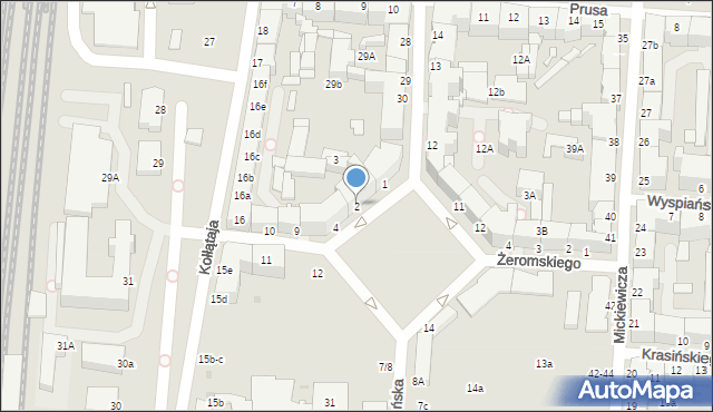 Słupsk, Plac Broniewskiego Władysława, 2, mapa Słupska