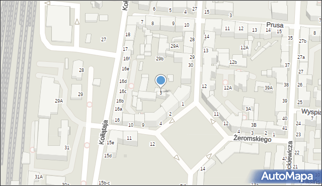 Słupsk, Plac Broniewskiego Władysława, 3, mapa Słupska