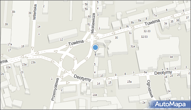 Słupsk, Plac Dąbrowskiego, 6, mapa Słupska