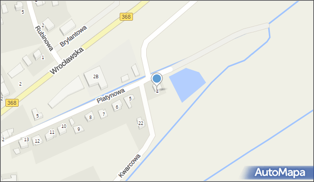 Smardzów, Platynowa, 4, mapa Smardzów