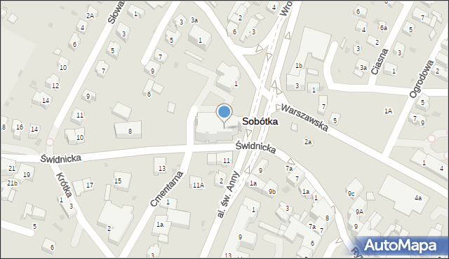 Sobótka, Plac Wolności, 1, mapa Sobótka