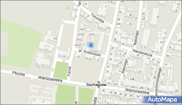 Sochaczew, Plac Kościuszki Tadeusza, gen., 14/1, mapa Sochaczew