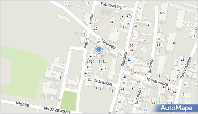 Sochaczew, Plac Kościuszki Tadeusza, gen., 14/20, mapa Sochaczew