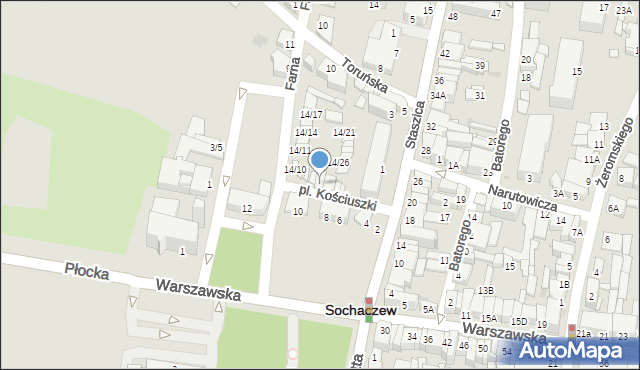 Sochaczew, Plac Kościuszki Tadeusza, gen., 14/4, mapa Sochaczew