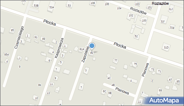 Sochaczew, Płocka, 81, mapa Sochaczew