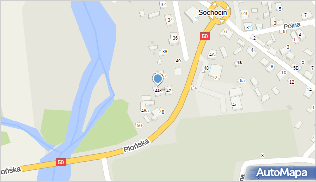 Sochocin, Płońska, 44a, mapa Sochocin