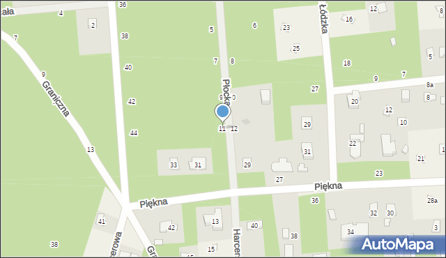Sokolniki-Las, Płocka, 11, mapa Sokolniki-Las