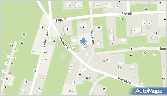 Sokolniki-Las, Płocka, 17, mapa Sokolniki-Las